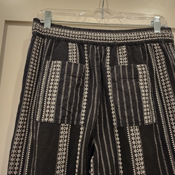 Anthropologie Black and White Drawstring Pants Size Small - Picture 4 of 11